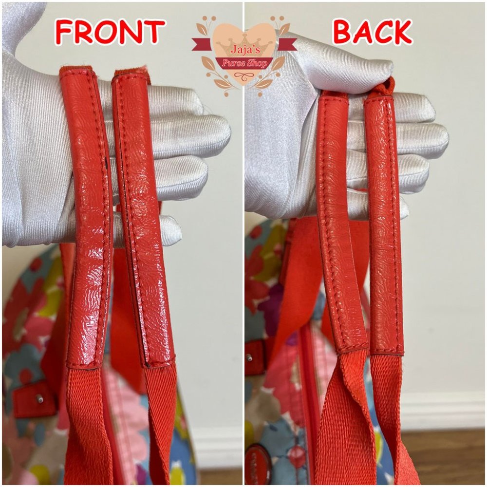 ❤️❤️❤️❤️SOLD❤️❤️❤️❤️Coach Floral Fabric-Nylon Bag & Snap Pouch🧡 - Picture 5 of 17